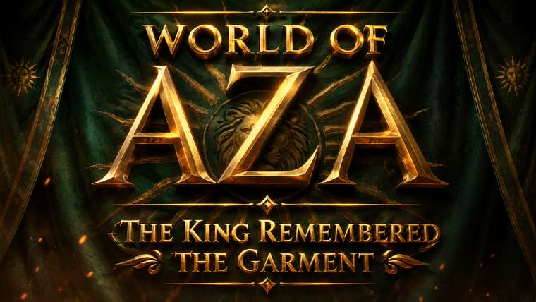 World of AZA animated story world title art