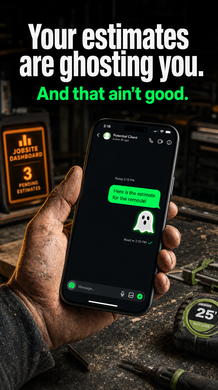 BidBack creative: Your estimates are ghosting you